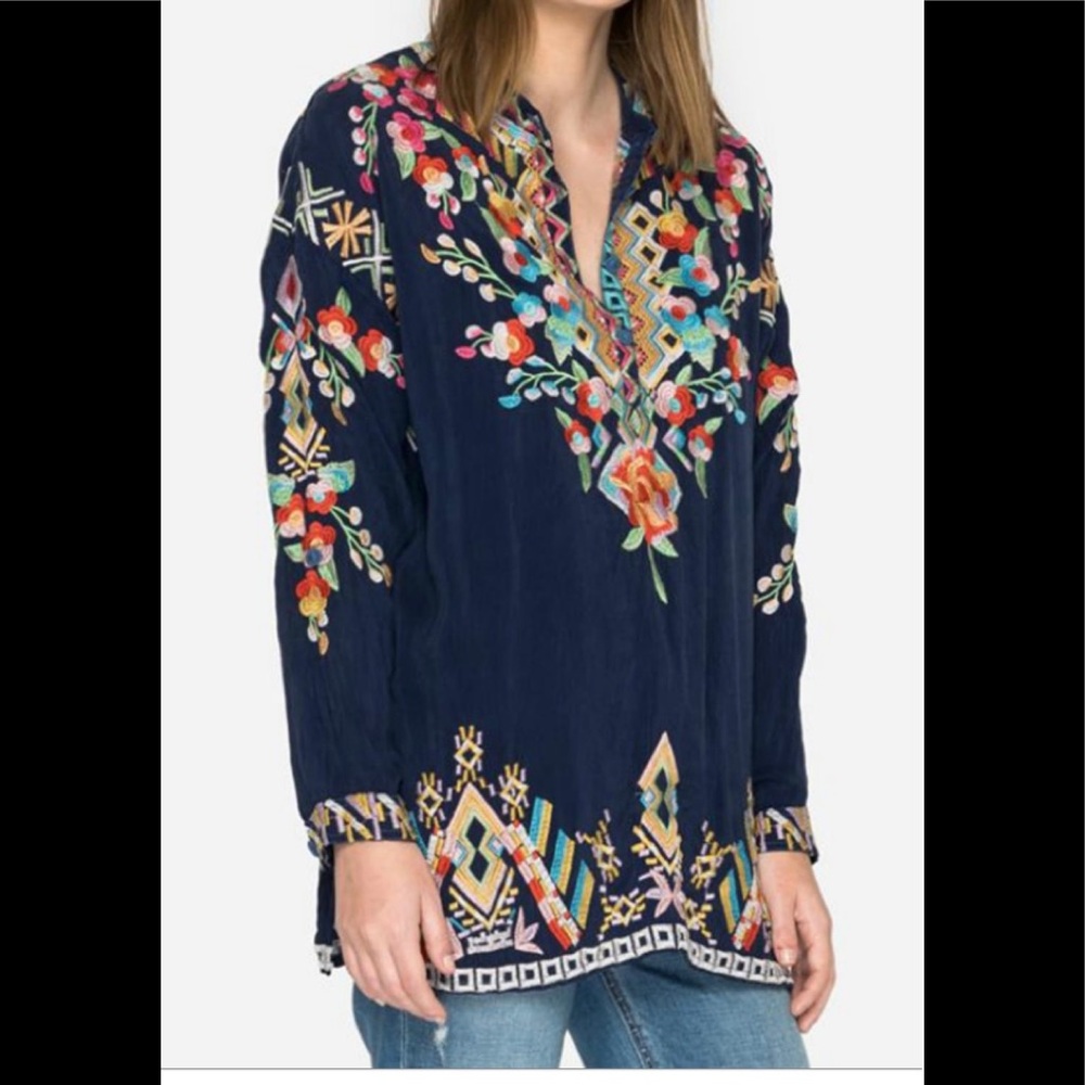 Johnny Was Jessa tunic top